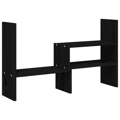 Produktbild von "2026 MODERNE" Monitorständer - Bürotische - Schwarz (39-72)x17x43 cm Massivholz Kiefer - Computertische CC8264183