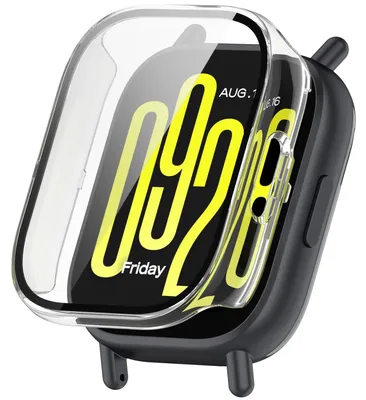 Obrázek produktu pro Pro Xiaomi Redmi Watch 5 Lite Plastové pouzdro na hodinky + ochranné tvrzené sklo Transparent