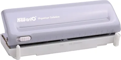 Obrázok produktu pre KW-triO Nastaviteľný stolový dierovač so 6 otvormi pre A4/A5/A6/A7/Mini/B5/Personal/Deskfax, organizér na plánovanie mlieka s kapacitou 10 listov, na obchodné, školské, kancelárske a domáce použitie