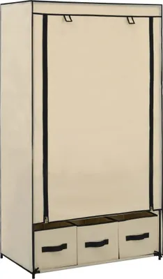 Produktbild von "im  " Kleiderschrank Creme 87x49x159 cm Stoff - Kleiderschränke CC2040