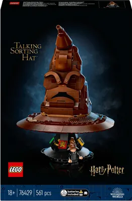 Produktbild von LEGO Harry Potter Der Sprechende Hut, Hogwarts-Modell für Erwachsene, Film-Geschenk für Frauen, Männer, Mama und Papa, mit zufälligen 31 Klangkombinationen, Sortiert Dich in Dein Hogwarts Haus 76429