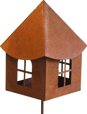Produktbild von UNUS® Gartenstecker Rost Gartendeko Haus Metallstecker Garten Roststecker Deko