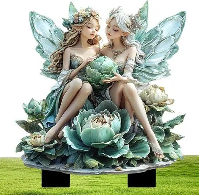 Image de Figurine de fée des fleurs pour la décoration de jardin