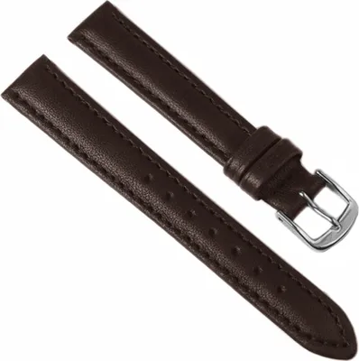 Produktbild von Eulit Taurus Ersatzband Uhrenarmband Leder Taurus dunkelbraun 18mm