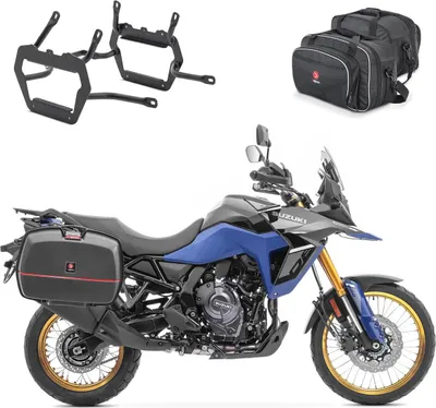 Image de Valises latérales + porte-valises adaptables sur Suzuki V-Strom 800 / DE 23-25