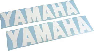Produktbild von Aufkleber Yamaha Groß, 32cm 2 Stk. weiss