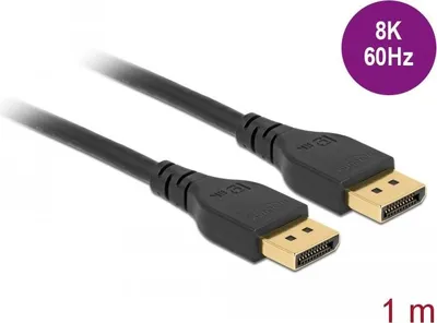 Immagine prodotto di DELOCK DisplayPort Kabel 8K 60 Hz, 1m, DP 8K zertifiziert