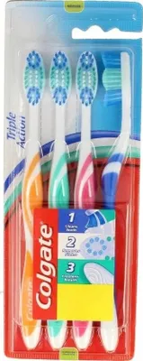 Produktbild von Colgate Triple Action Toothbrush 4 Units