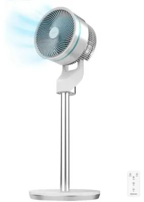 Zdjęcie produktu dla Cecotec EnergySilence 1000 Cyclone Smart, Wentylator domowy z łopatkami, Biały, Podłoga, 22,9 cm, Dotyk, Pilot, 7 h