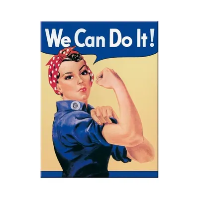Produktbild von Nostalgic-Art - Magnet 6 x 8 cm - USA - We can do it!
