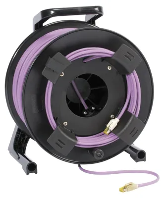Produktbild von Netzwerkkabel SC-Mercator CAT.7 PUR, 8 x 0,14 mm² | RJ45 / RJ45, HIROSE auf Kabeltrommel | 50,00m | schwarz