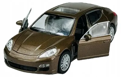 Image de Welly, modèle réduit de la Porsche Panamera S, échelle 1:34, métal, couleur marron
