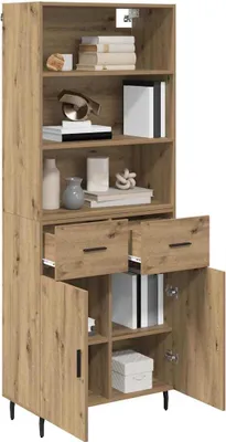 Immagine prodotto di vidaXL Credenza con cassetti in rovere Artisan 69,5 x 34 x 180 cm
