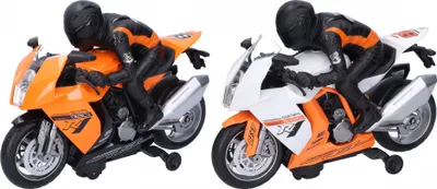 Obrázek produktu pro Závodní motorka s jezdcem 28 cm