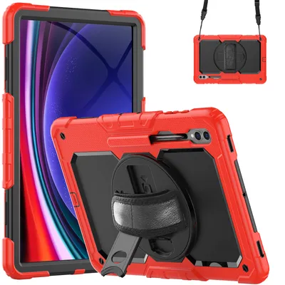 Zdjęcie produktu dla etui 4w1 do Samsung Galaxy Tab S9 Ultra S8 Ultra SM-916B SM-X900 SM-X910 2023 14,6 cala Ochrona przed wstrząsami + podstawka