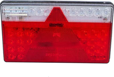 Produktbild von ASPÖCK Multiled II LED Rückleuchte Links 5 Funktionen 12 bis 24 V 240 x 140 x 35 mm IP6K9K Bajonett Anhänger E24 ADR für Anhänger