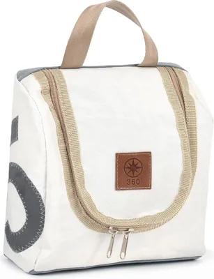 Produktbild von Kulturtasche Kulturbeutel Matrose XL Weiss von 360 Grad