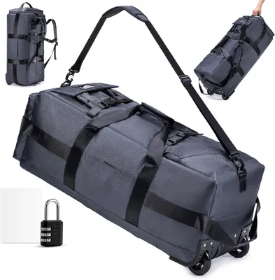 Obrázok produktu pre Cestovná taška s kolieskami 85 l, na cesty, 78x33x32 cm, Oxford