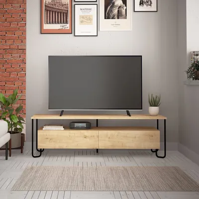 Immagine prodotto di DECORTIE Cornea Mobile TV moderno in rovere con mobile 150 x 42 x 45 cm