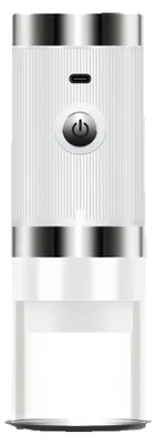 Obrázek produktu pro Kávomlýnek – elektrický, bezdrátový, přenosný – keramický mlecí mechanismus – akumulátor 1200 mAh – nabíjení přes USB-C – bílý