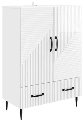 Obrázok produktu pre vidaXL Komoda, lesklá biela, 66 x 34,5 x 95 cm, drevotrieska