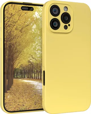 Produktbild von EAZY CASE - TPU Hülle für Apple iPhone 16 Pro Max, TPU Case stoßfeste Handyhülle, weiches Cover mit Kameraschutz, Silikonhülle in Gelb