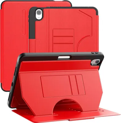 Produktbild von Mobigear Magnetic Folio iPad Air 11 Zoll (2024) Hülle Klapphülle + Stifthalter - Rot