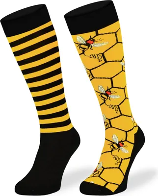 Produktbild von Skiety Reitbekleidung Damen & Herren - Kniestrümpfe für Damen & Herren - Reitsocken Reitsport Damen & Herren - Reitsocke Mädchen - Bee, 35-38