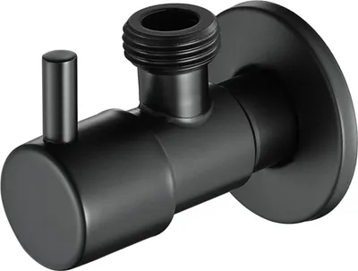 Produktbild von ZELURXX Eckventil 1/2 Zoll selbstdichtend, Edelstahl, Absperrventil 1/2 Zoll Eckregelventil, Schwarz