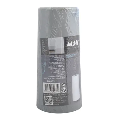 Image de Brosse Wc + Support Pp Et Inox Gris
