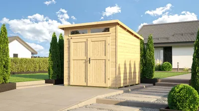 Produktbild von weka Gartenhaus Limmen 264, 21 mm, Doppeltür - B x T x H - 263.00 x 249.00 x 239.00 - Naturbelassen