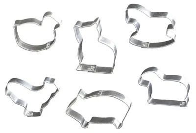 Produktbild von LARES Ausstecher Bauernhof 6er Set - versch. Größen, Backzubehör