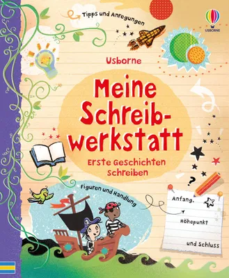 Produktbild von Usborne Buch: Geschichtenschreiben für Nachwuchsautoren – Anleitung für Kriminalgeschichte, Märchen & Comic