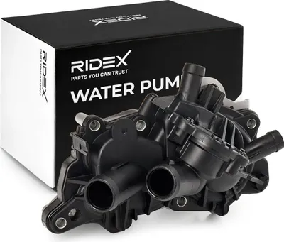 Produktbild von RIDEX 1260W0519 Kühlmittelpumpe Wasserpumpe für VW Polo Schrägheck (6R1, 6C1) up! Schrägheck (121, 122, BL1, BL2) für AUDI A3 Sportback (8VA, 8VF)