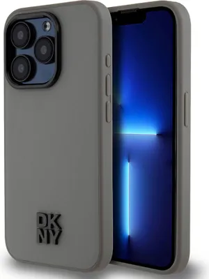 Produktbild von Dkny PolyurethanLeather Stack Logo Magsafe Iphone 15 Pro Handyhülle One Size