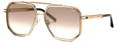 Produktbild von Philipp Plein SPP187M Grigio oro lucido/opaco 61/17/145 Herren Sonnenbrillen