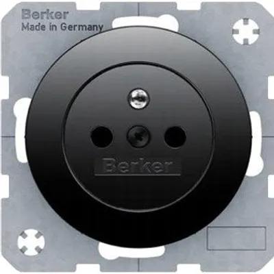 Produktbild von Berker R.1/R.3 Einzel-Steckdose Unterputz Schwarz