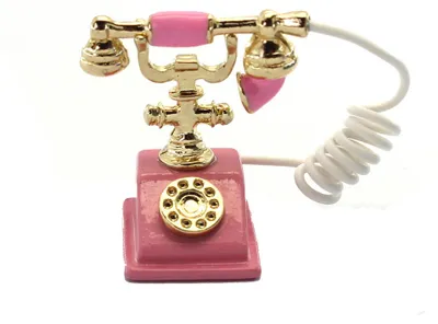 Produktbild von Maßstab 1:12 Miniatur Telefon | Puppenhaus Wohnzimmer Deko
