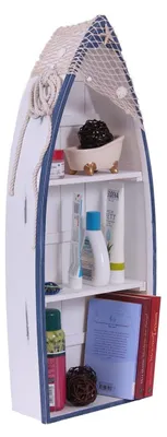 Produktbild von Bootsregal 042, Stand- oder Hängeregal, Maritim 73 x 30 x 12 cm, Shabby Look