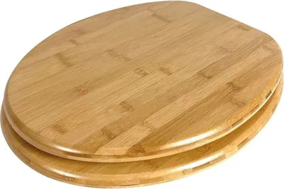 Produktbild von WC Sitz Klobrille hochwertige stabile Qualität aus Holz (Bambus) einfache Montage
