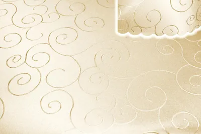 Produktbild von Tischdecke champagner 130x340 cm eckig damast Ornamente bügelfrei fleckenabweisend