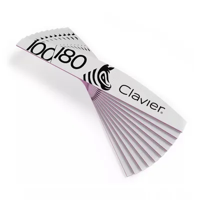 Image de Clavier lime à ongles 100/180 Zebra, 10 pièces