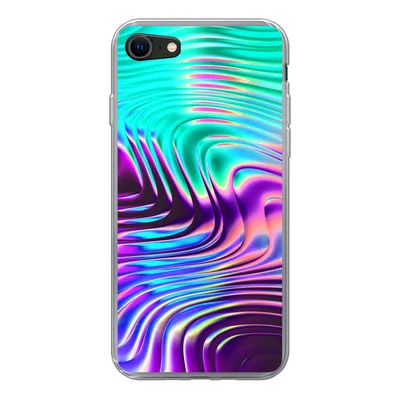 Produktbild von MuchoWow® Handyhülle Schutzhülle Hülle für iPhone 8 Kunst - Golf - Psychedelisch Silikon Softcase Handy Hülle - Schutzhaube