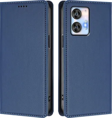Produktbild von Handyhülle für Oukitel C35 /Oukitel C36, Kunstleder Klapphülle Stoßfeste Magnetische Hülle mit Ständer Dunkelblau