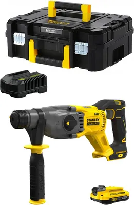 Image de Marteau combiné STANLEY FatMax SFMCH900D1T (1 x 2.0 Ah + chargeur + TSTAK II)