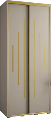 Produktbild von Kryspol Dakota 12 Schrank, zwei Türen - 235,2x100x45cm - Kaschmir Gold