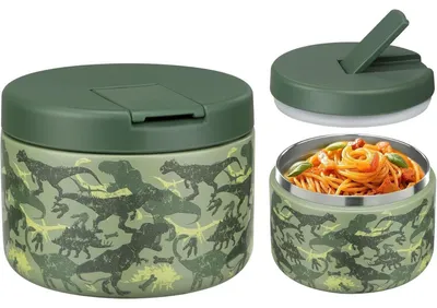 Immagine prodotto di Contenitore termico per alimenti da 560 ml, in acciaio inossidabile, per mantenere il cibo caldo, ideale per bambini, resistente alle perdite, contenitore per il pranzo, colore verde