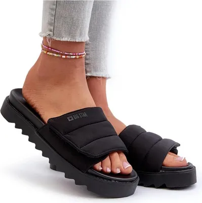 Produktbild von Damen Plateau-Pantoletten Big Star NN274772 Schwarz 36
