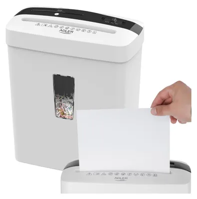 Obrázok produktu pre Skartovačka Adler 200W Biela | Ad1037W