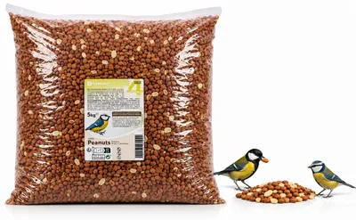 Geschälte Erdnüsse für Vögel, 5 kg, naturbelassen